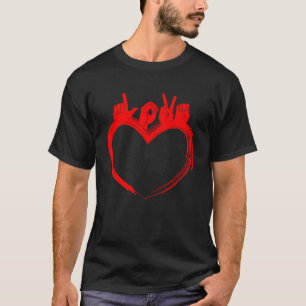 Gebärdensprache Liebe Valentine's Day - Umgangsspr T-Shirt