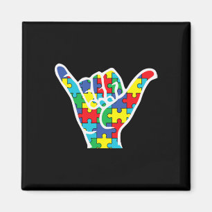 Gebärdensprache Liebe Zeichen Hand Autismus-Bewuss Magnet