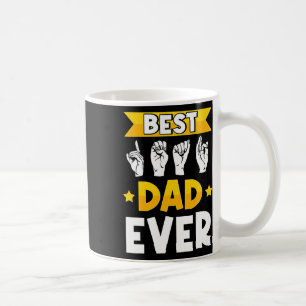 Gebärdensprache Männer ASL Gehörlosigkeitsbewussts Kaffeetasse