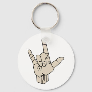 Gebärdensprache Schlüsselanhänger