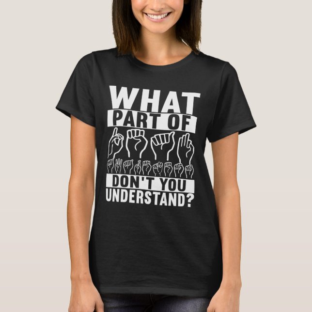 Gebärdensprache T-Shirt (Vorderseite)