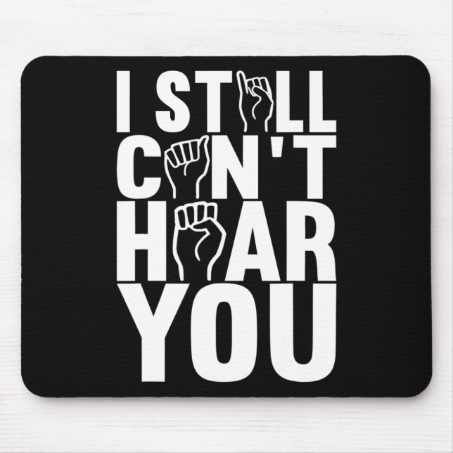 Gebärdensprache - Taubenbewusstsein 15 Mousepad (Vorne)