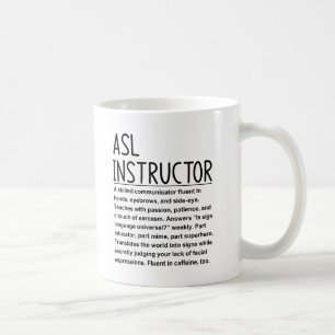 Gebärdensprachlehrer Kaffeetasse
