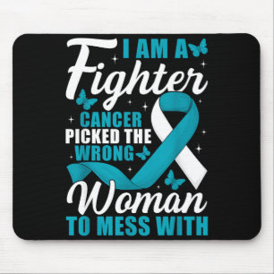 Gebärmutterhalskrebs-Bewusstsein bei falscher Frau Mousepad