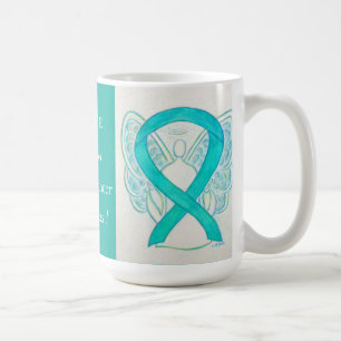 Gebärmutterhalskrebs-Bewusstseinsband Angel Indivi Tasse