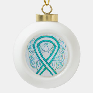 Gebärmutterhalskrebs Keramik Kugel-Ornament