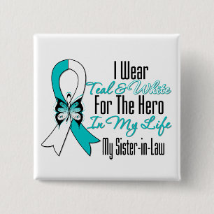 Gebärmutterhalskrebs meinem Helden, meiner Schwest Button