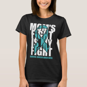 Gebärmutterhalskrebs Monat Aquamarine Mamas T-Shirt