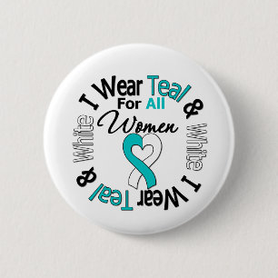 Gebärmutterkrebs-Band für alle Frauen Button