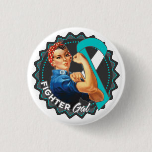 Gebärmutterkrebs-Kämpfer Gallone Button