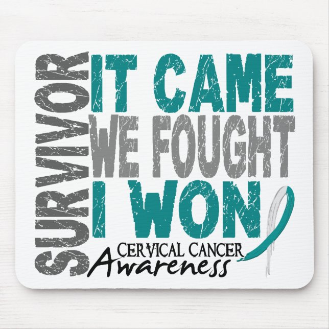 Gebärmutterkrebs-Überlebender, den es wir kam, Mousepad (Vorne)