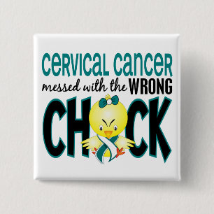 Gebärmutterkrebs verwirrt mit dem falschen Küken Button