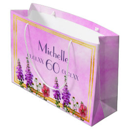 Gebärmutterrosa lila Wildblumen Große Geschenktüte