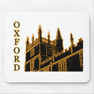 Gebäude 1986 Oxfords England windt sich Gold Mousepad