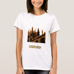 Gebäude 1986 Oxfords England windt sich Orange T-Shirt