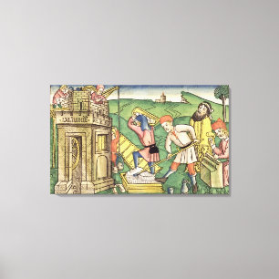 Gebäude 1-9 der Genese-11 der Turm von Babel, Von Leinwanddruck