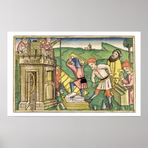 Gebäude 1-9 der Genese-11 der Turm von Babel, Von Poster