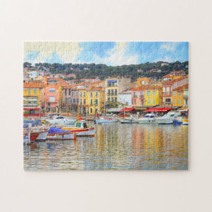 Gebäude an der Küste Marseille Frankreich Puzzle