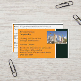 Gebäude AN Gebäude Baukran Visitenkarte