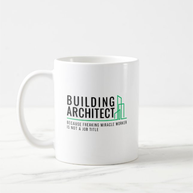 Gebäude Architect - Wunderarbeiter Kaffeetasse (Links)