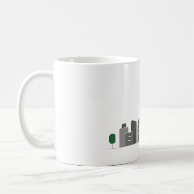 Gebäude-Architektur-Stadt Kaffeetasse (Links)