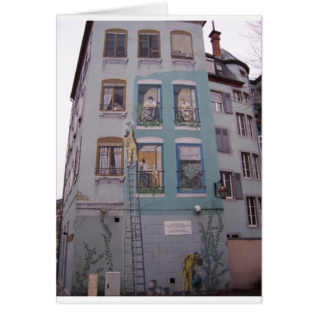 Gebäude auf einem Gebäude Malerei (Vorne)