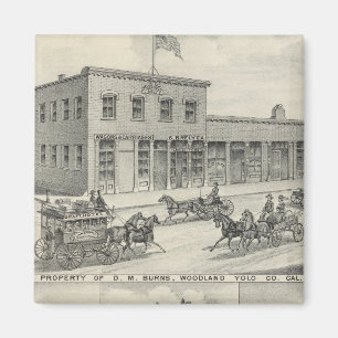 Gebäude aus Holz, Landkreis von Yolo Magnet