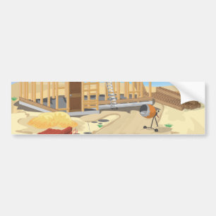 Gebäude Autoaufkleber