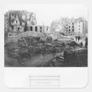 Gebäude Avenue de l'Opera Quadratischer Aufkleber