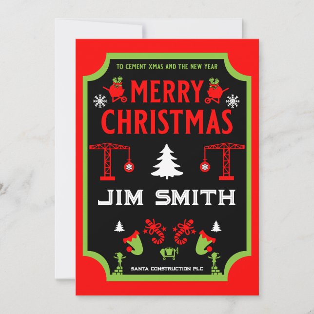 Gebäude Bau Weihnachten (Vorderseite)