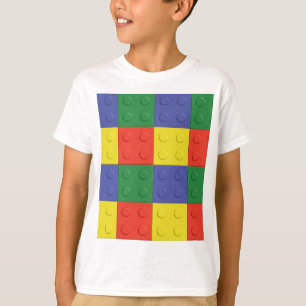 Gebäude-Block-und Ziegelstein-T - Shirt