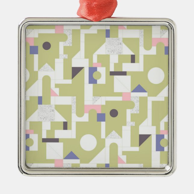 Gebäude-Blöcke Ornament Aus Metall (Vorne)