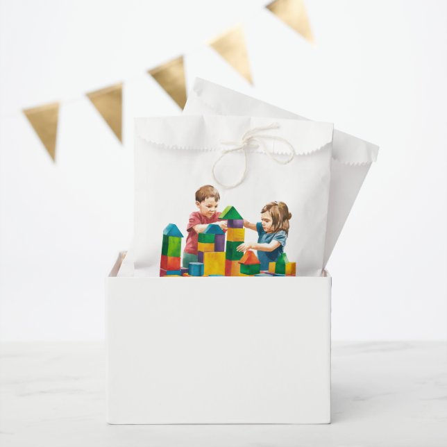 Gebäude blockiert den Geburtstagsschaden Geschenktütchen (Party)