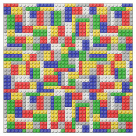 Gebäude blockiert den Primärfarbenjungen Geburtsta Stoff