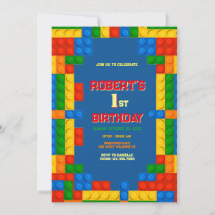 Gebäude blockiert Geburtstag, 1. Bau Einladung