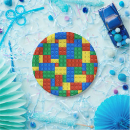 Gebäude blockiert Geburtstagseinladung, Jungen zum Pappteller