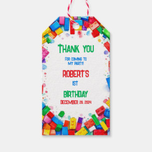 Gebäude blockiert Geburtstagsgeschenke für Kinder Geschenkanhänger