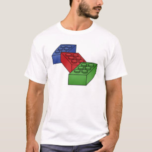 Gebäude blockiert Illustration T-Shirt