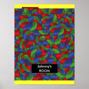 Gebäude blockiert Plakat für ein Kinderzimmer