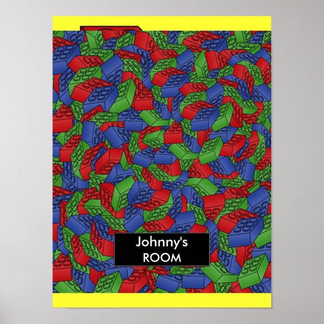 Gebäude blockiert Plakat für ein Kinderzimmer (Vorne)