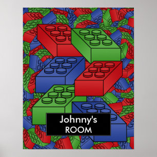 Gebäude blockiert Plakat für ein Kinderzimmer