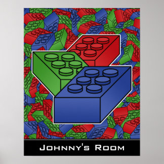 Gebäude blockiert Plakat für ein Kinderzimmer