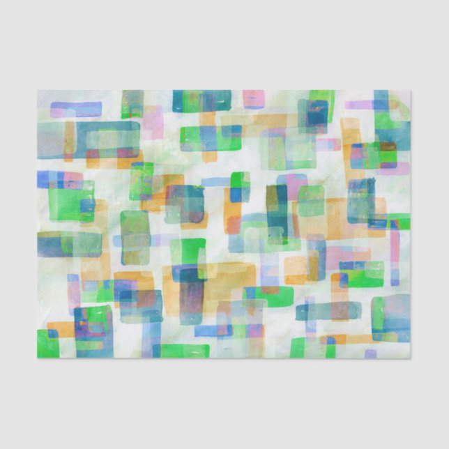 Gebäude blockiert rosa Seafoam Seidenpapier (Vorderseite)