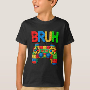 Gebäude Blocks Bruh Boys Kindergeburtstag Brick Bu T-Shirt