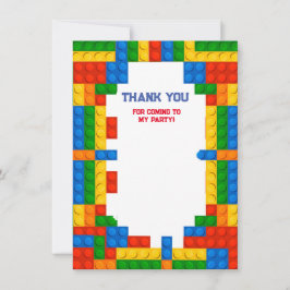 Gebäude Blocks Geburtstag Dankeskarte