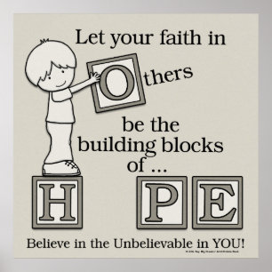 Gebäude Blocks of HOPE Poster