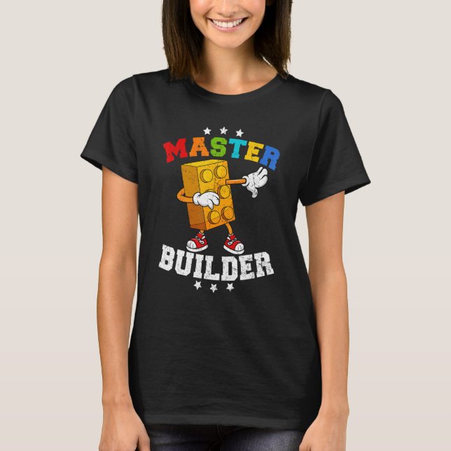 Gebäude-Blockziegeln für Master Builder T-Shirt (Vorderseite)