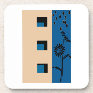 Gebäude Blume Getränkeuntersetzer