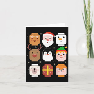 Gebäude Brick Santa Elf Friends Christmas Boys Me Karte