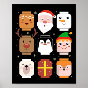Gebäude Brick Santa Elf Friends Christmas Boys Me Poster